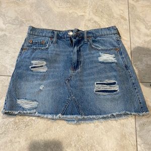 Aeropostale high rise denim mini skirt